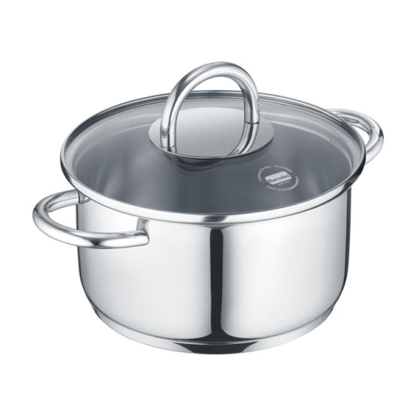 Kochtopf "b.mini" Edelstahl / Glas Ø 12 cm, 9 cm